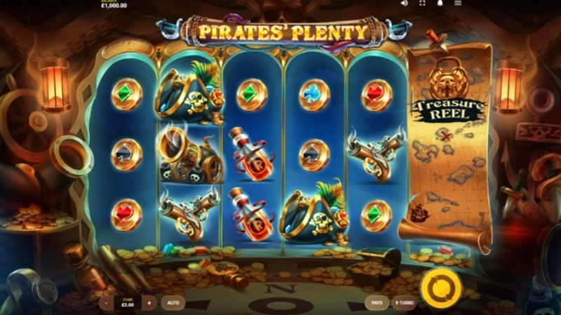Tampilan Permainan Pirates Plenty